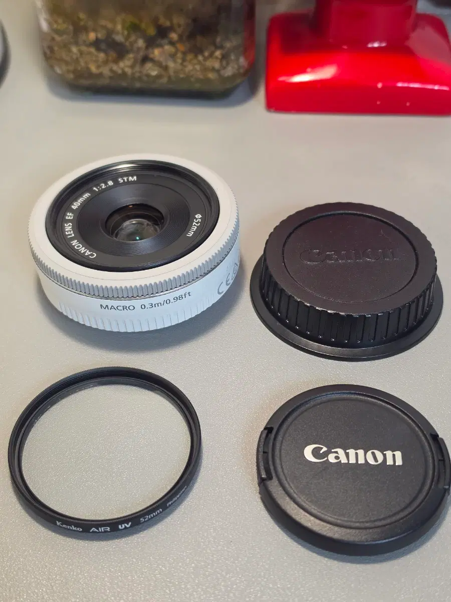 캐논 EF 40mm F2.8 STM 팬케익 렌즈 화이트