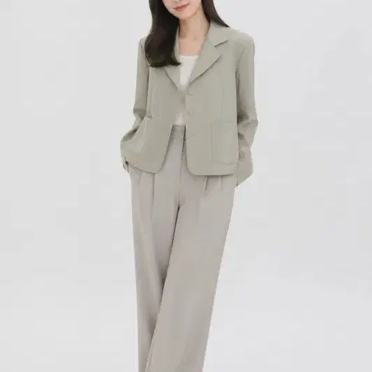 공구우먼 베이지 여자 프리 자켓 O4133
