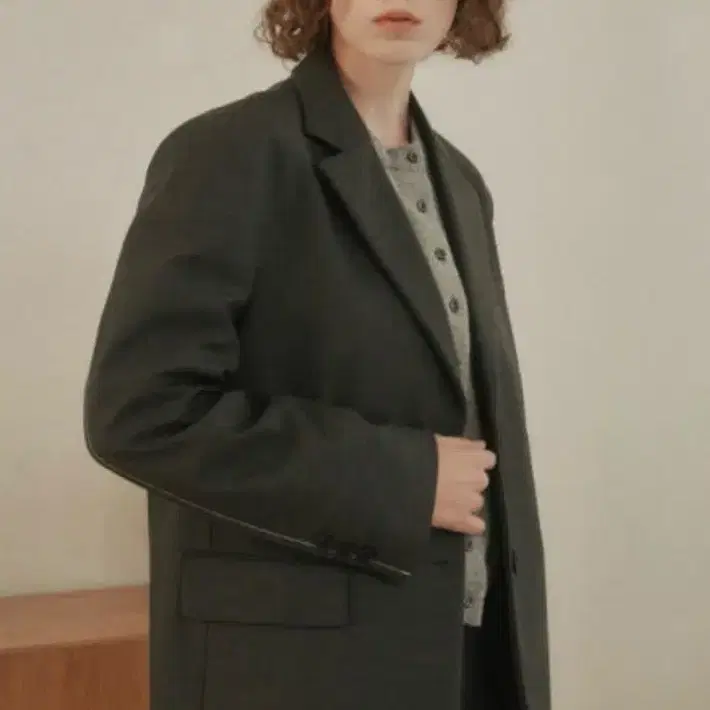아바몰리 마틴 싱글 자켓 다크그레이 m
