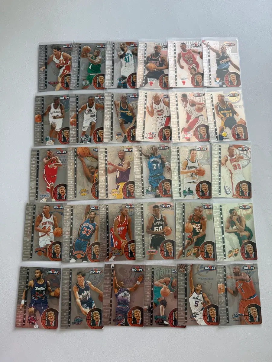 1997-98 Hoops Talk'n Hoops Bill Walton Kobe Bryant RC 30 Cards Complete Set