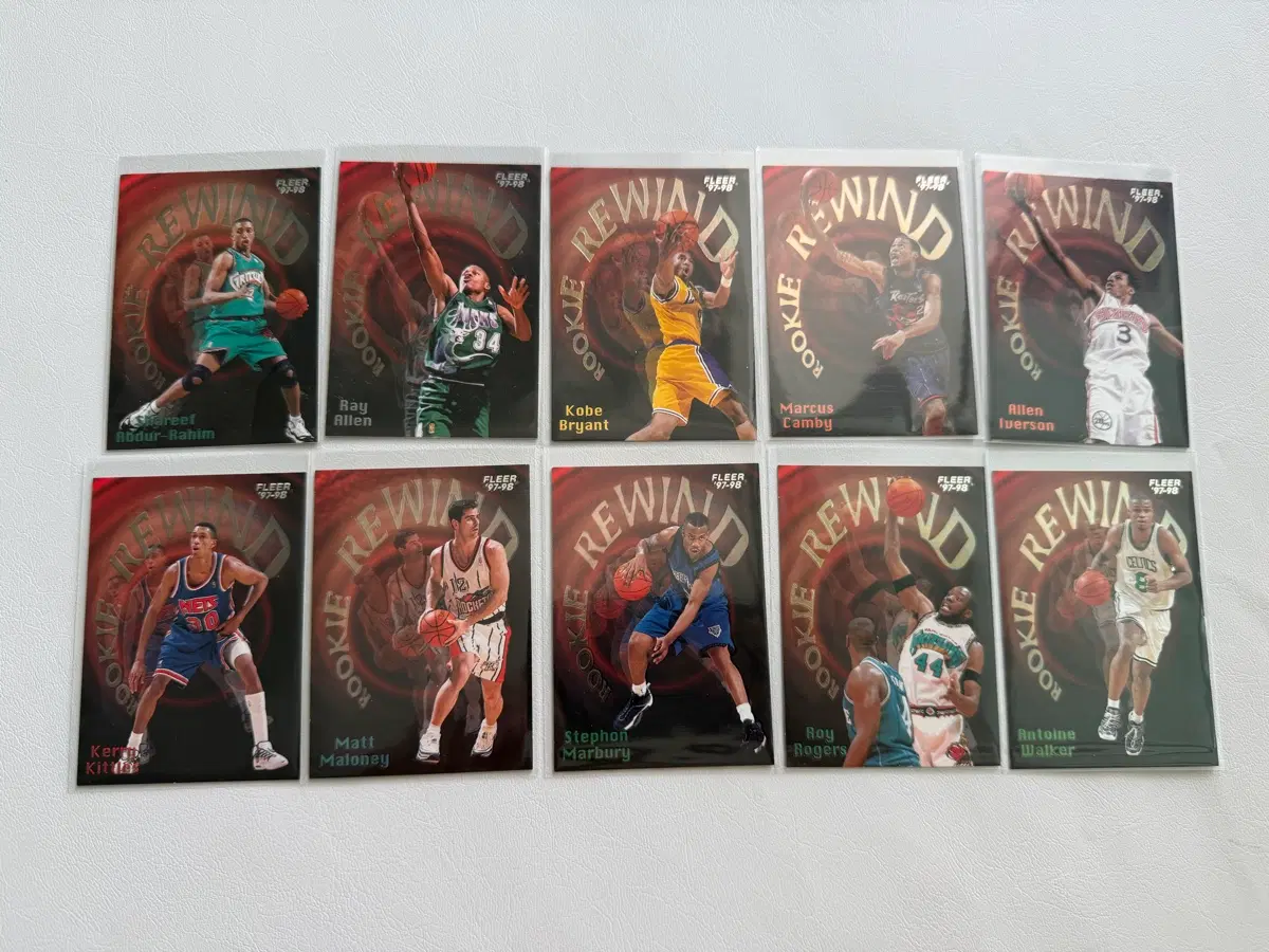 Fleer Rookie Rewind 셋트 10장 코비 포함