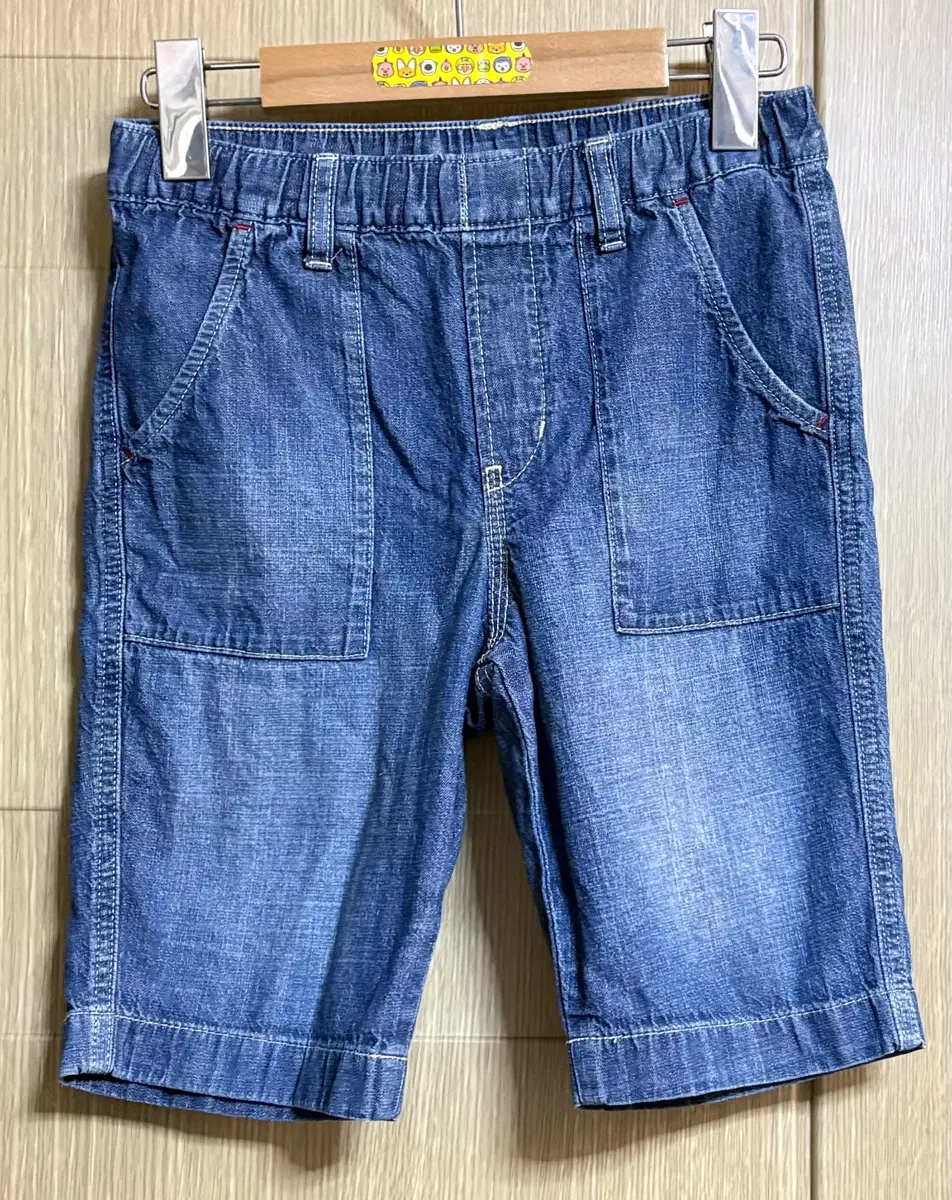 유니클로키즈 면청 반바지 M