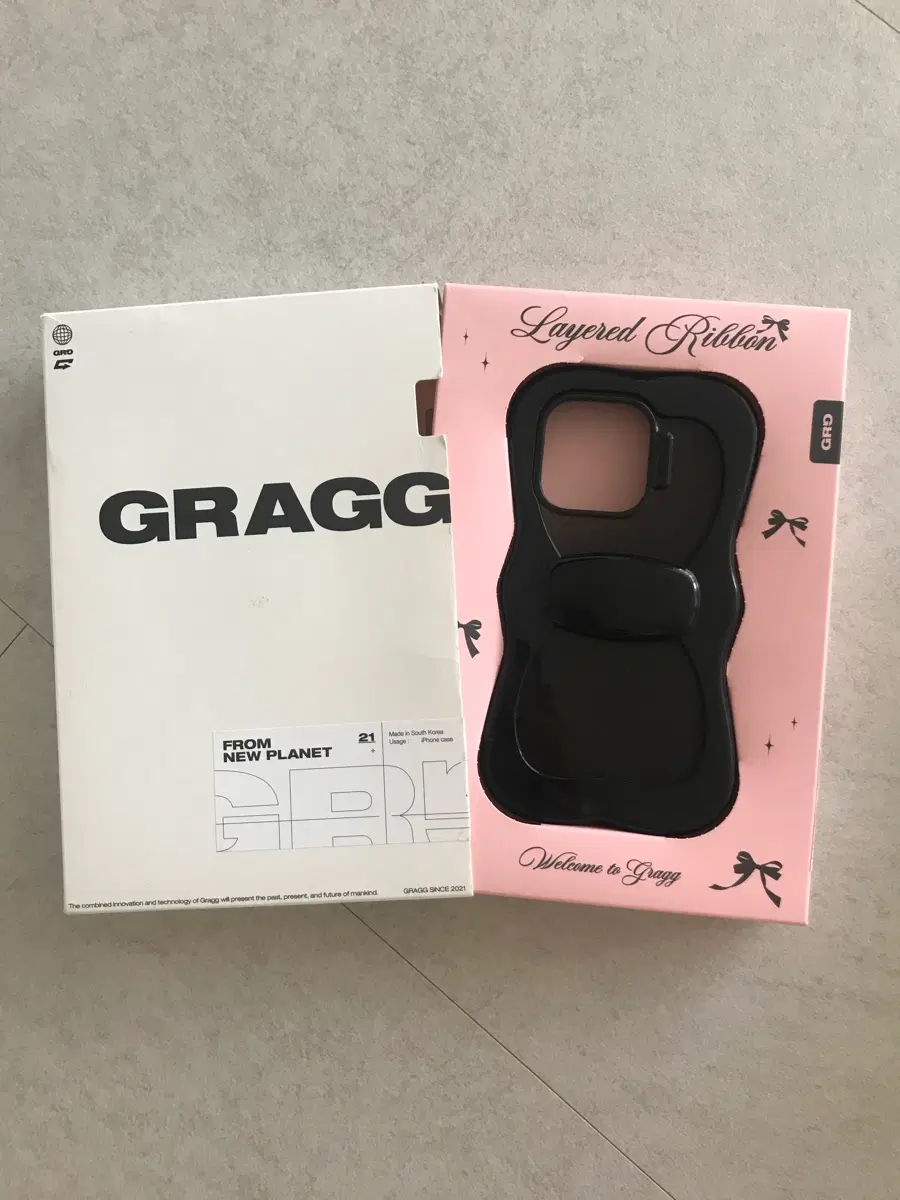 아이폰 15 pro 케이스 GRAGG 리본 케이스 풀박
