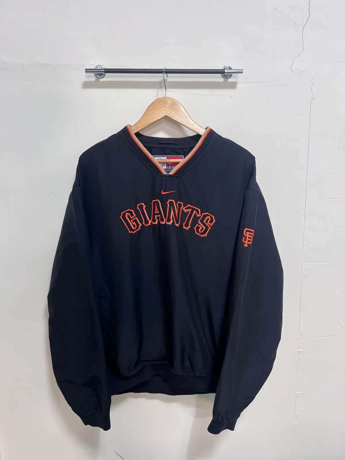 00s 나이키 샌프란시스코 자이언츠 올드스쿨 나일론 웜업 트레이닝 야구 mlb