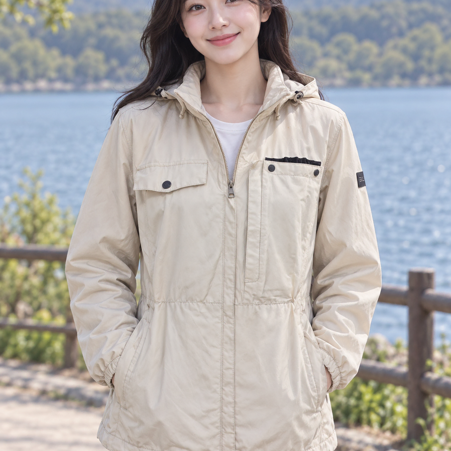 노스페이스 여성 멀티포켓 후드자켓 90 (착샷O)/호구제샵