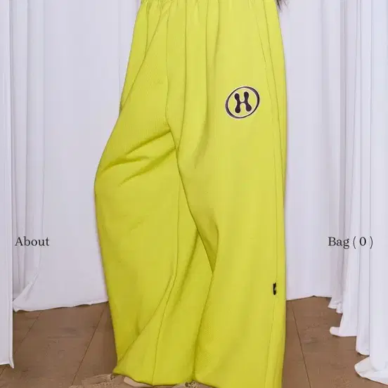 H LOGO BASIC WIDE PT - LIME