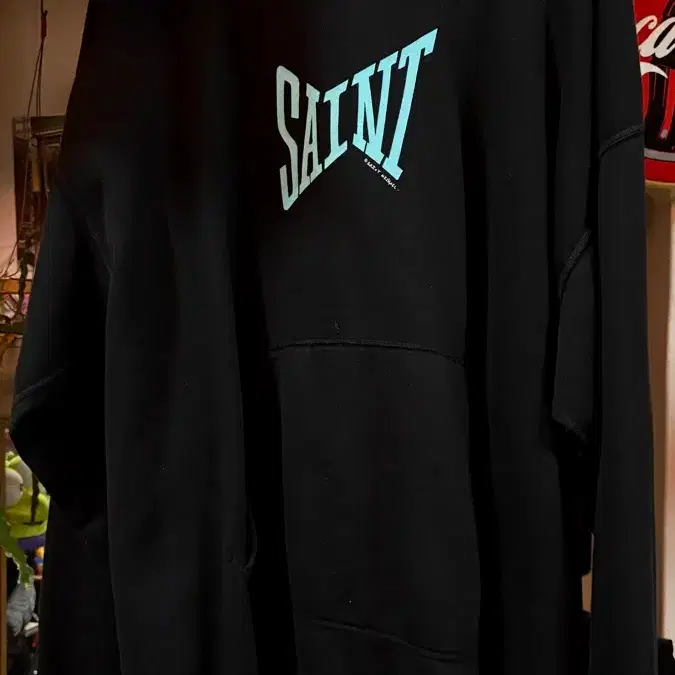 세인트 미카엘 후드 블랙 블루 XL