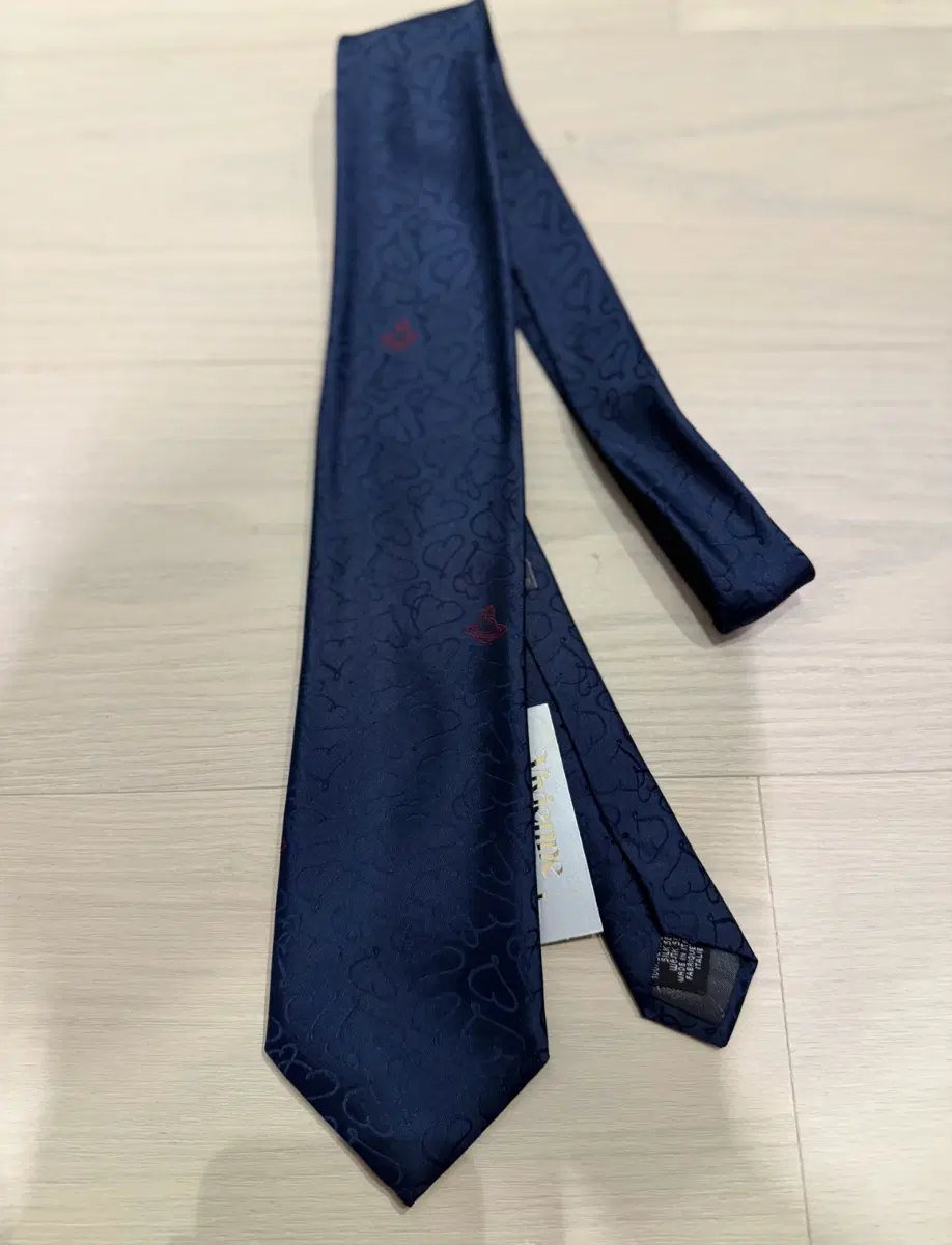 Vivienne Westwood 빈티지 ORB 자카드 실크 넥타이