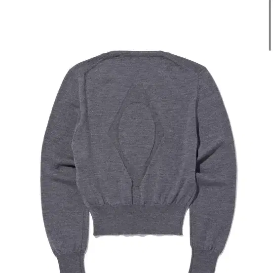 미스치프 니트 V-NECK PULL OVER KNIT TOP GRAY