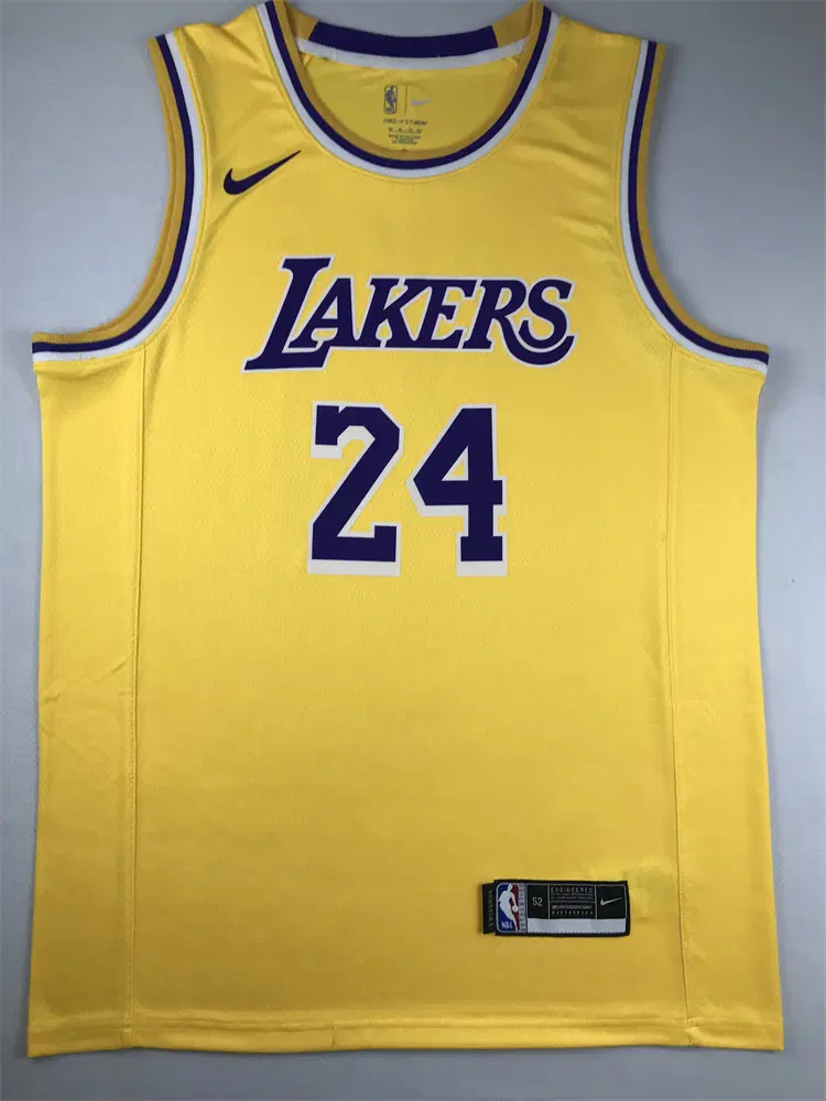 NBA 레이커스 BRYANT 24번 나이키 클래식 골드 홈 농구 유니폼 남녀공용 저지