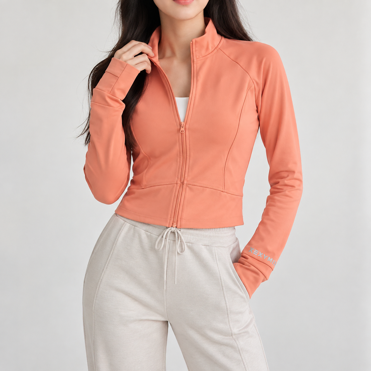 [M]젝시믹스 크롭 집업 자켓