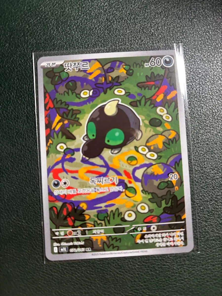 포켓몬카드 땃쭈르ar(072/063)