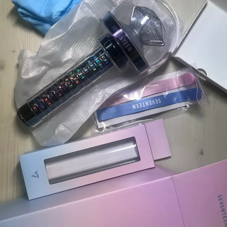 세븐틴 캐럿봉ver3 +데코링 (뉴뉴럿봉)