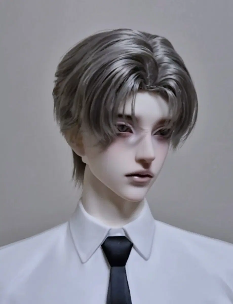 구관인형 bjd 75 남아 SD 헤드 사이즈 은발 셋팅 가발