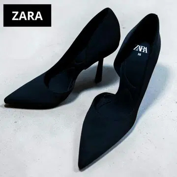 새상품급 ZARA 블랙 스틸레토 하이힐 사이즈 36