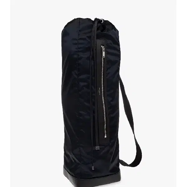 SAINT LAURENT 로고 디테일 드로스트링 새틴 숄더백