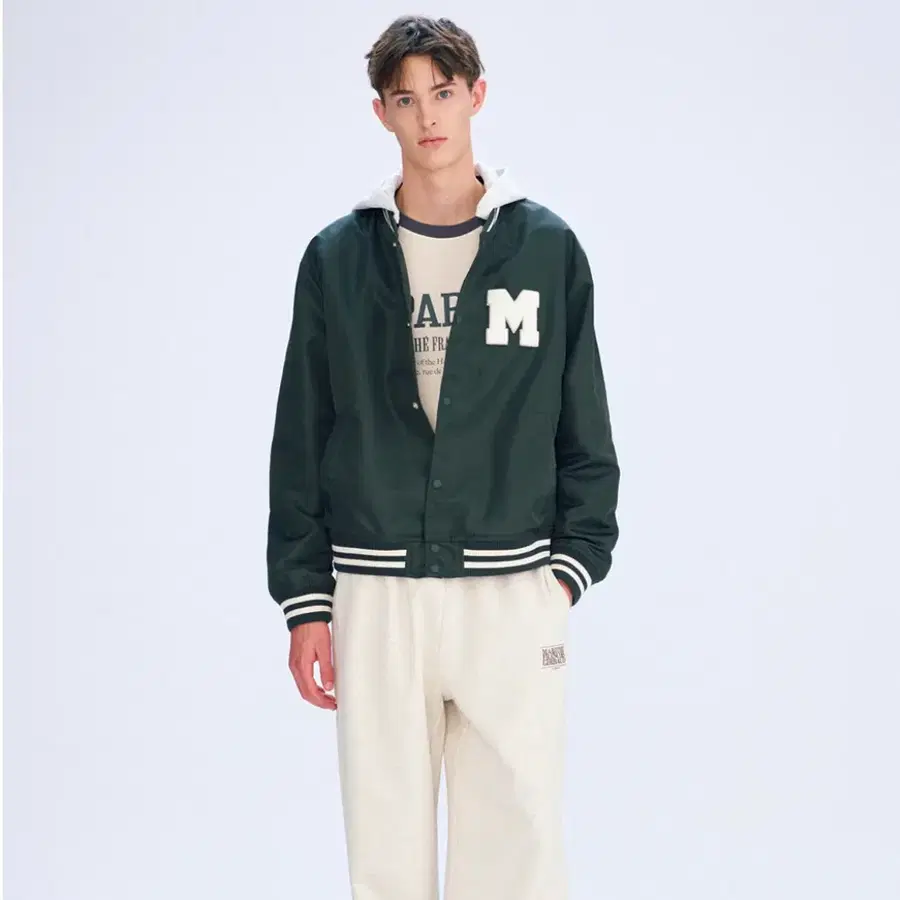 남성) 24SS MARITHE FRANCOIS GIRBAUD M로고 후디 자켓