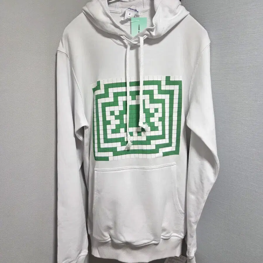 COMME des GARCONS 스페이스 인베이더 프린팅 후드탑