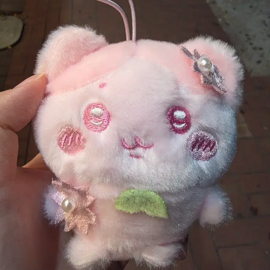 하치와레 벚꽃 인형 키링