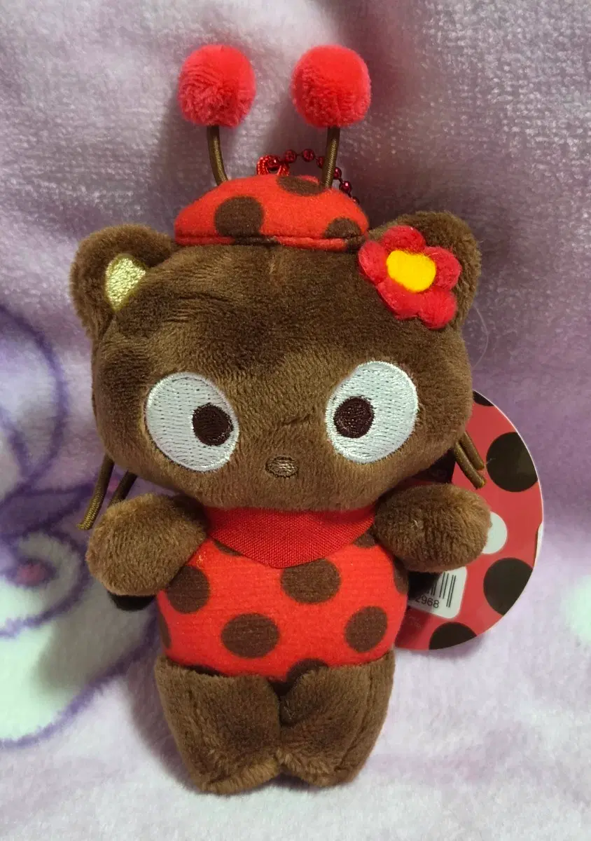산리오 초코캣 레이디버그 인형 키링