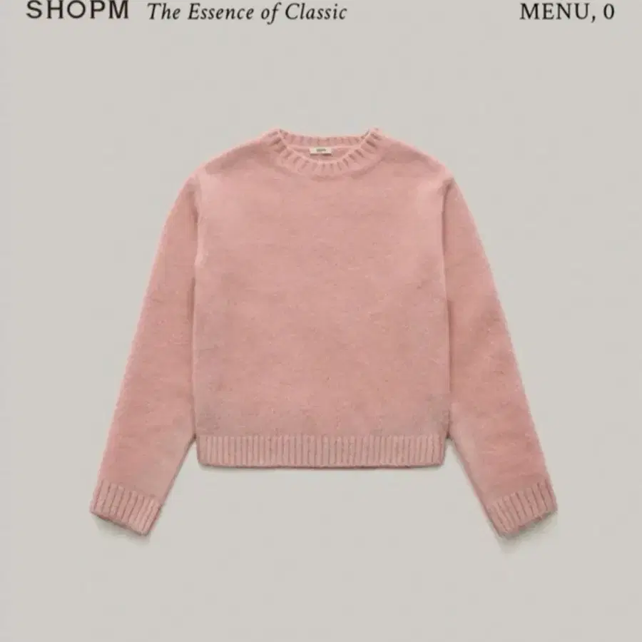 샵엠 mac alpaca round sweater
