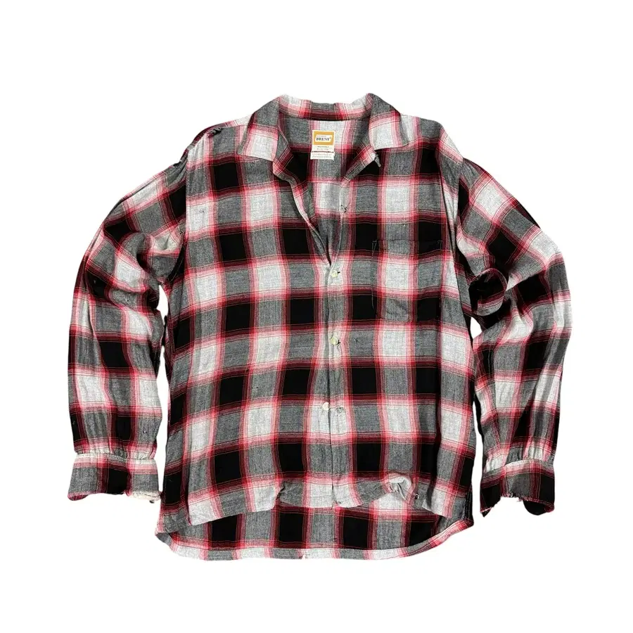 빈티지 60s 골든브렌트 쉐도우 플레이드 루프카라 셔츠 Shadow Plaid Shirt