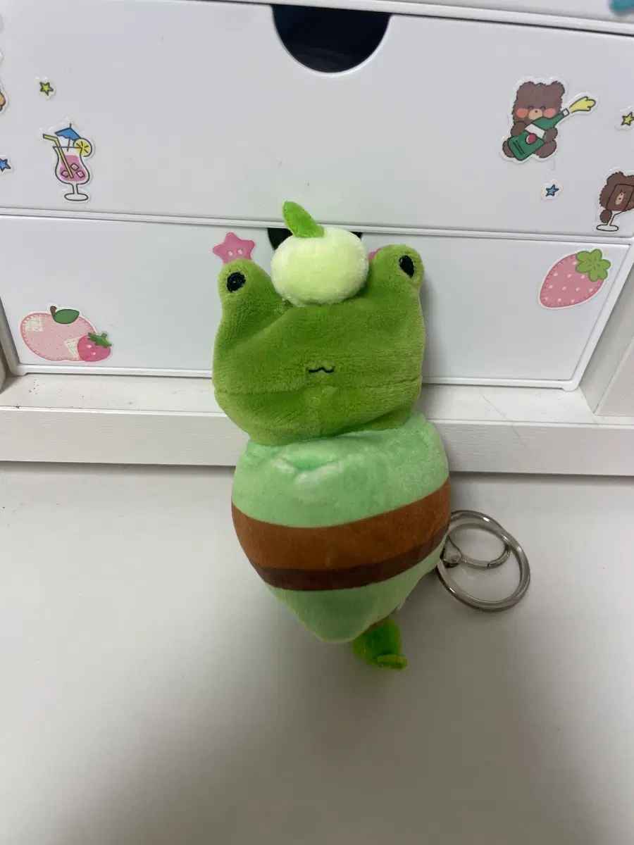 개구리 케이크 인형 키링
