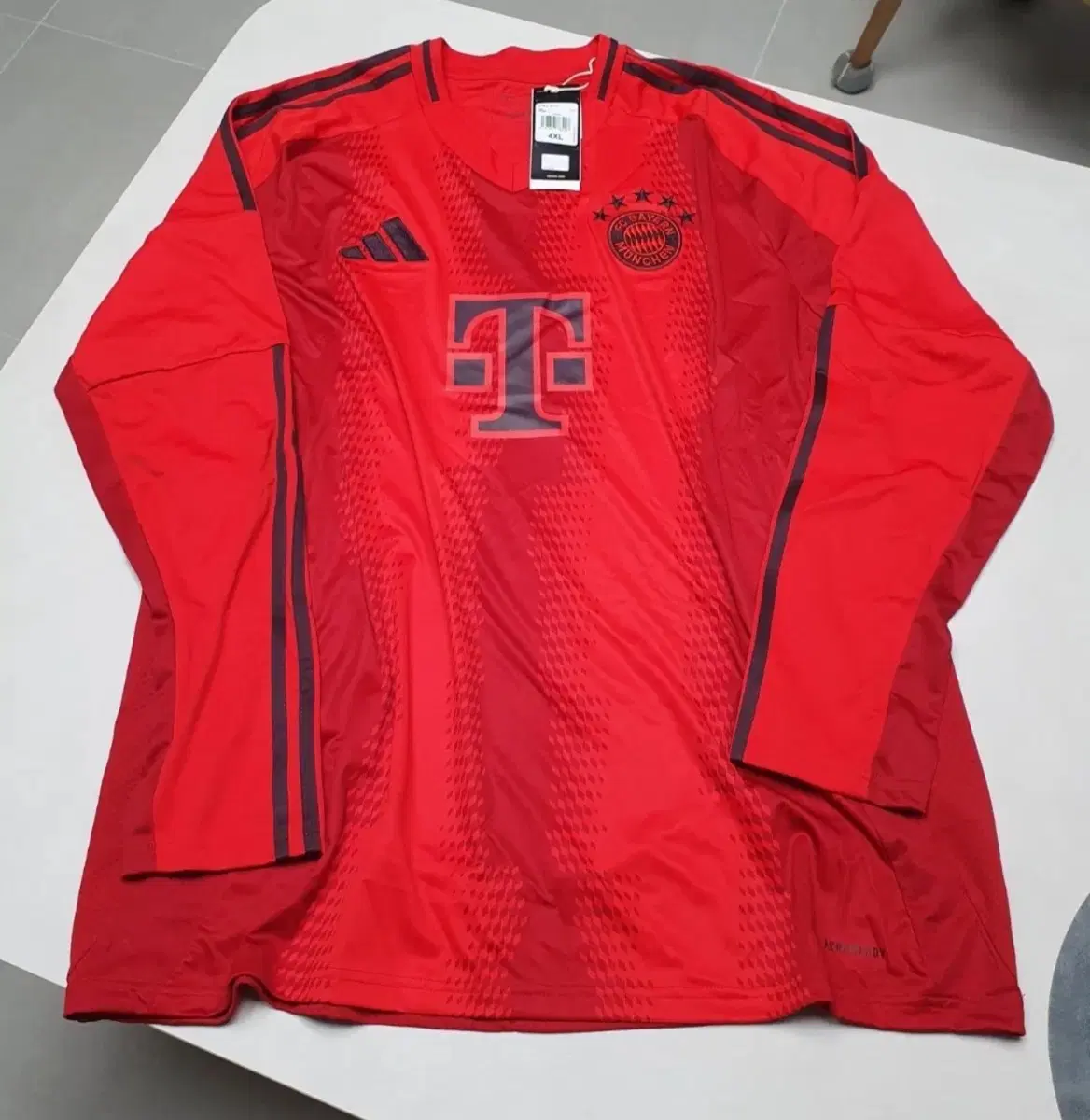 [3XL] 24-25 바이에른 뮌헨 홈 긴팔 유니폼 레플리카 아디다스 새제품 판매