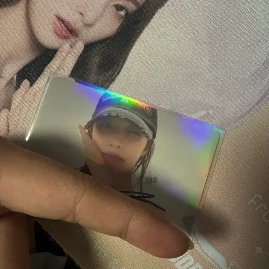 프로미스나인 백지헌 싸인포카