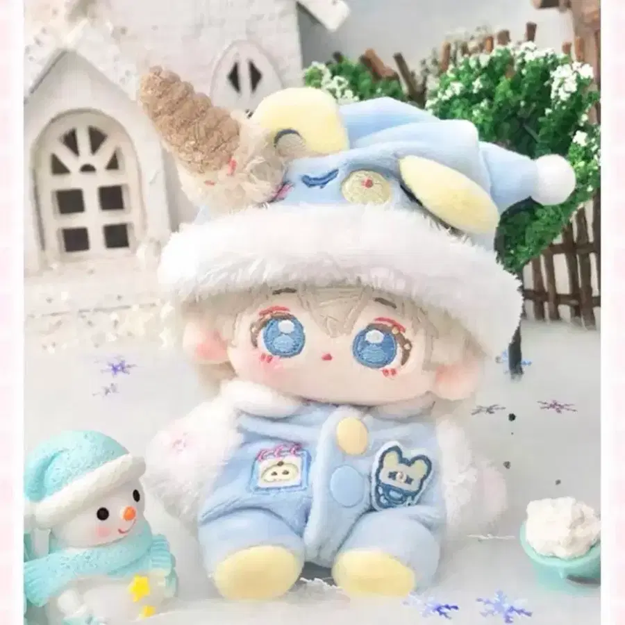 10cm 인형 옷 누이 의상 새상품 블루 베이비 슈트 우주복 아기 잠옷