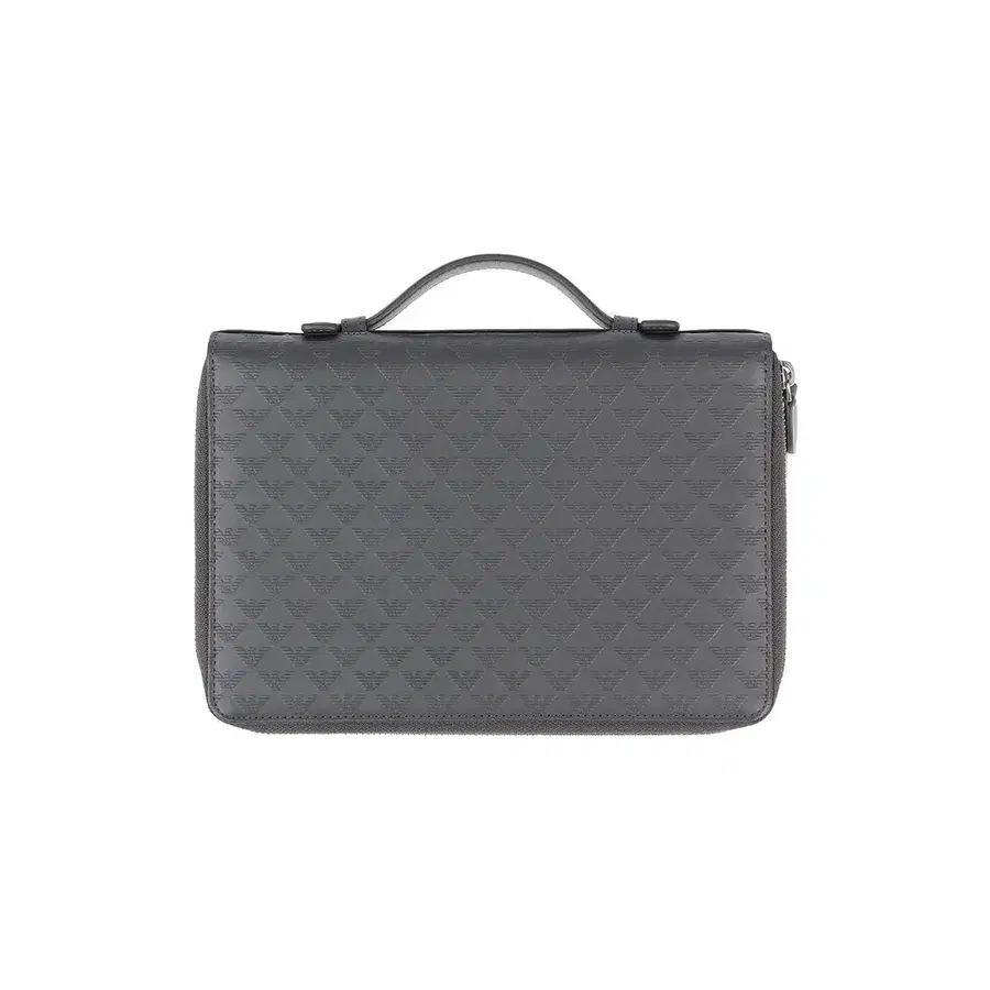 EMPORIO ARMANI ALL OVER EMBOSSED LOGO LEATHER ORGANIZER