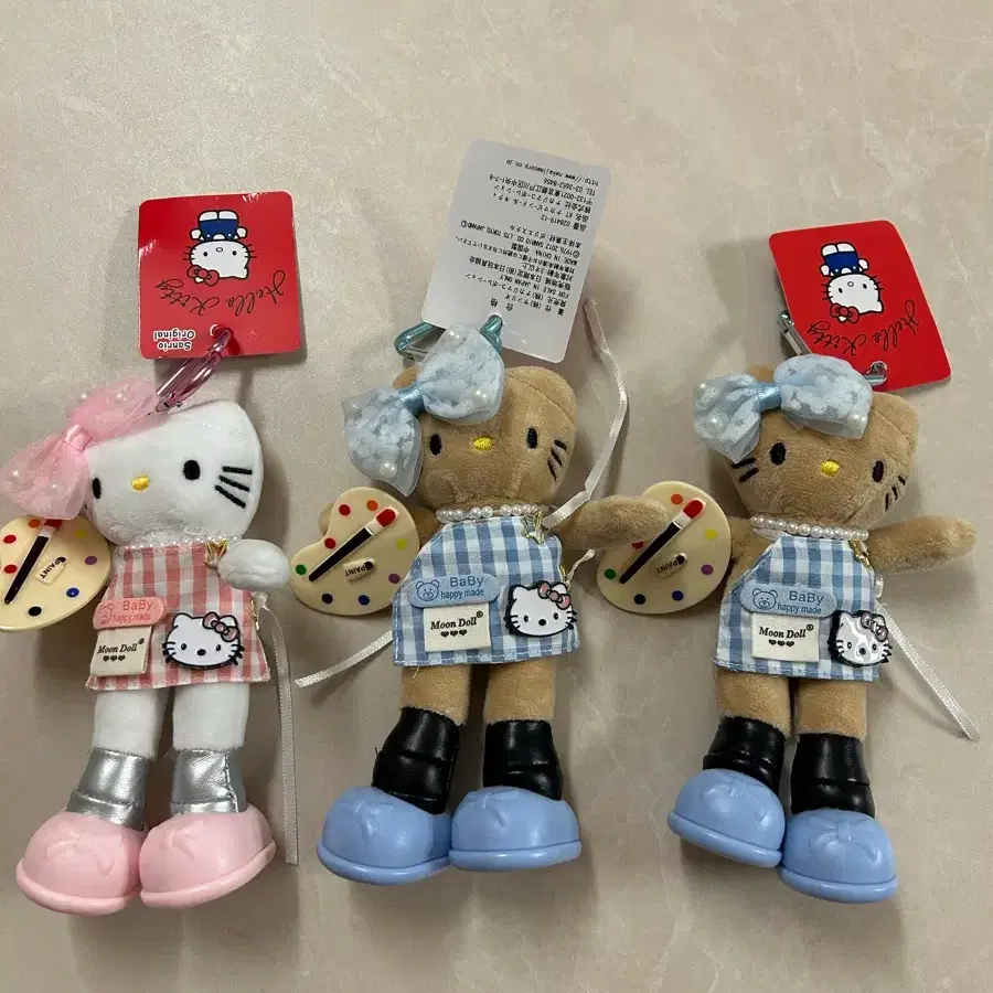 롱다리 미술키티 키링