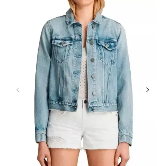 올세인츠 ALLSAINTS 데님 자켓 XS (청자켓, 크롭)