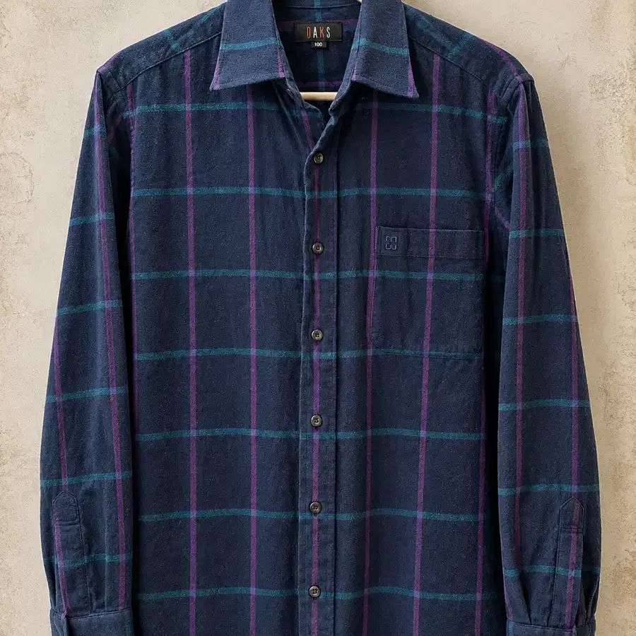 DAKS MEN Cotton Check Shirt / 닥스 남성 체크 셔츠 남 100