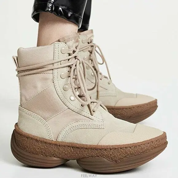 Alexander Wang sand Platform Combat Boot