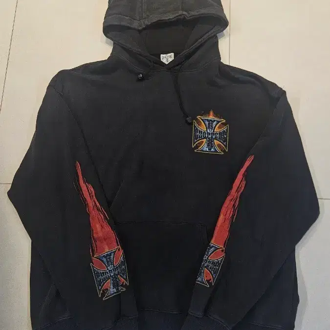 00's West coast choppers flame hoodie XL