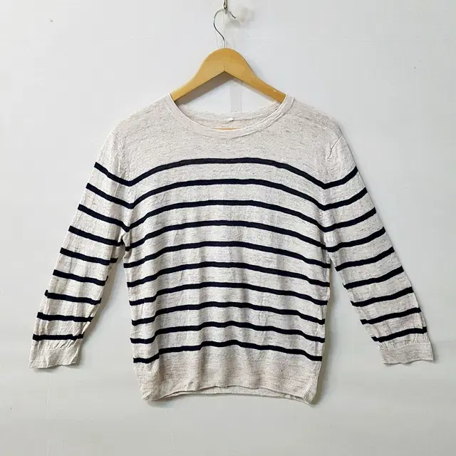 무인양품 MUJI 린넨 100% 니트 티셔츠
