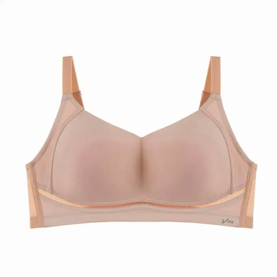 VENUS 직조 몰드 커버리지 노와이어 브라 70E 베이지