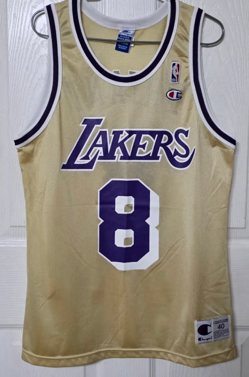 [40] NBA LA레이커스 챔피온 라이트 골드 올드 유니폼(코비 브라이언트)
