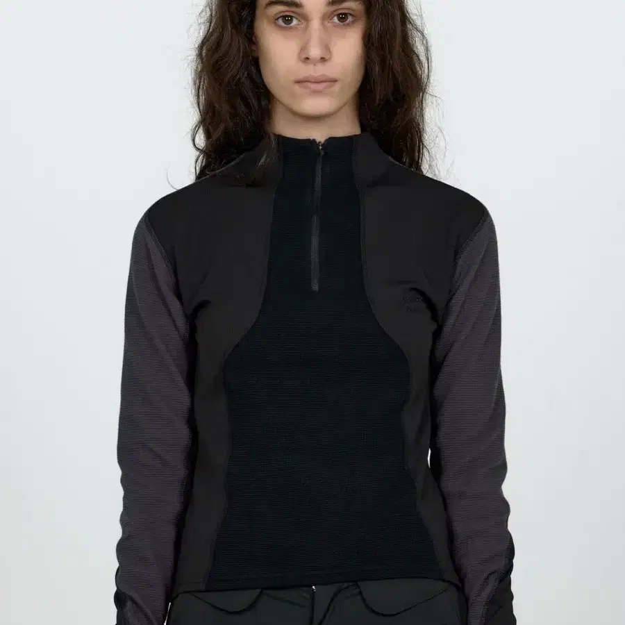 플라스틱 프로덕트 MPa CONTOUR GRID HALF ZIP WOMENS (black)
