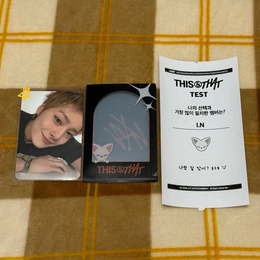 일괄)스트레이키즈 스키즈 this&that 디스앤댓 팝업 특전 md 포카 영수증 아이엔