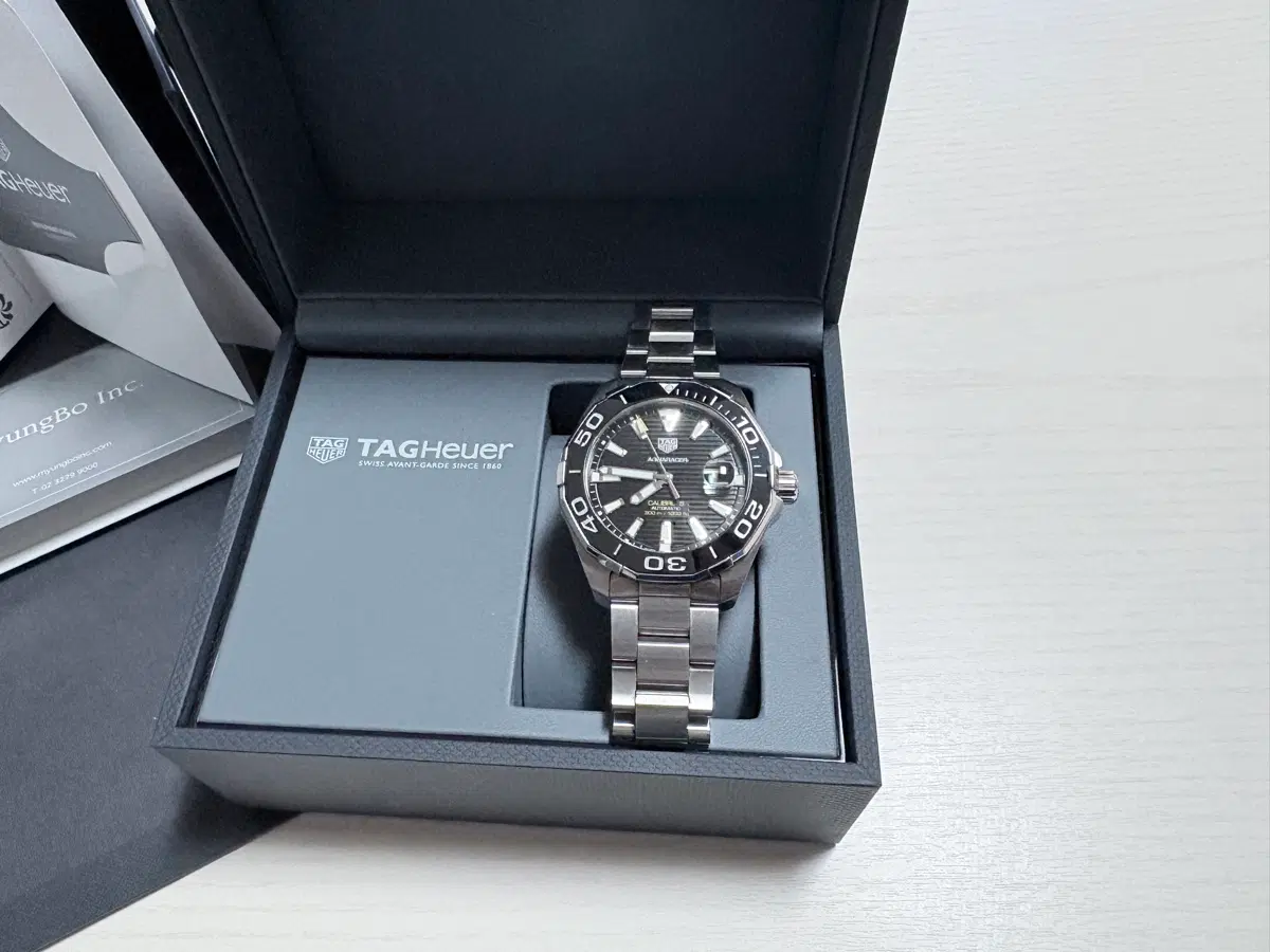 태크호이아 아쿠아레이서 300 검판 43mm