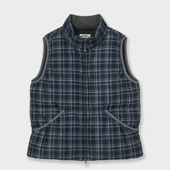 에이이에이이 체크패턴 패딩조끼 네이비 CHECK PADDED VEST [BLUE]