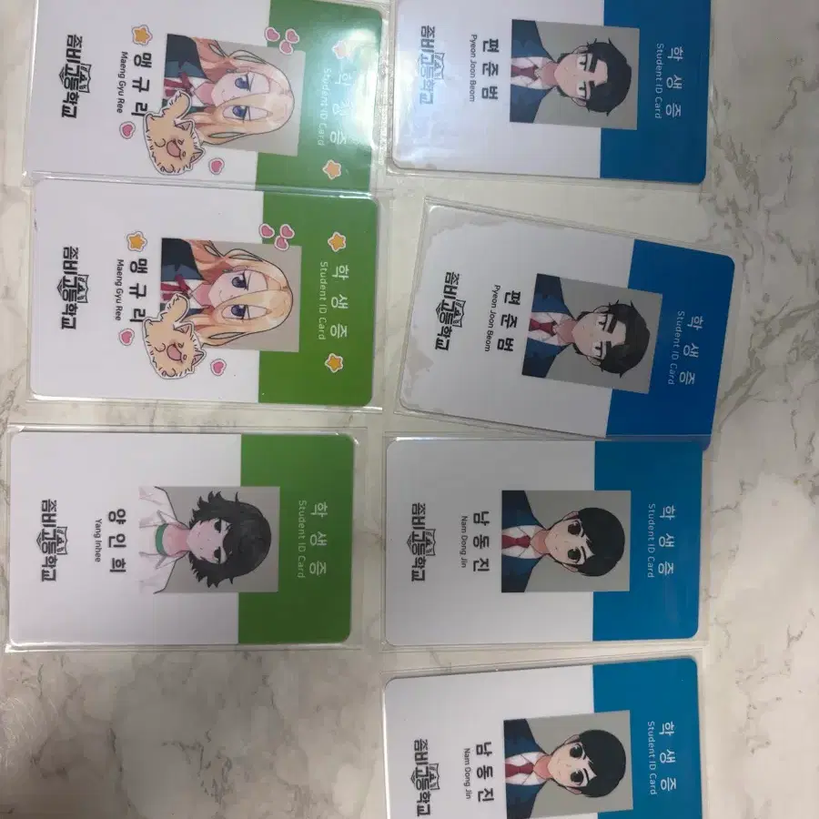 좀비고등학교 좀비고 학생증