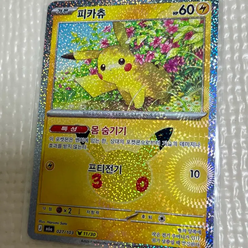 포켓몬 30주년 카드 피카츄