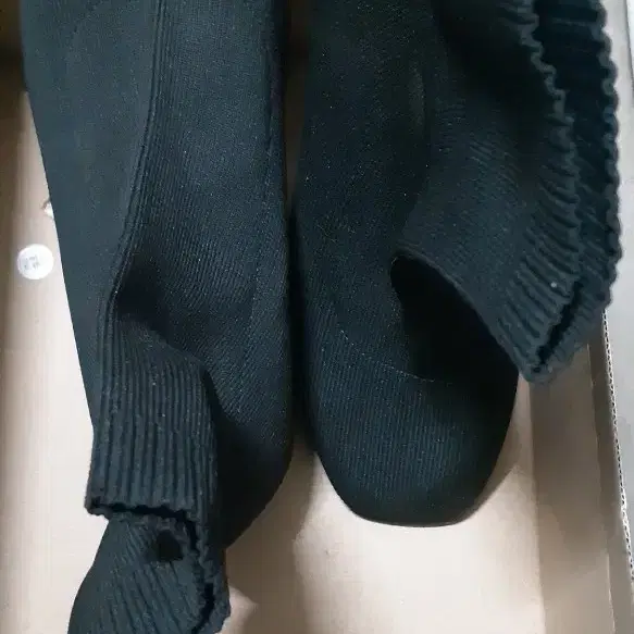 검정니트링부츠230