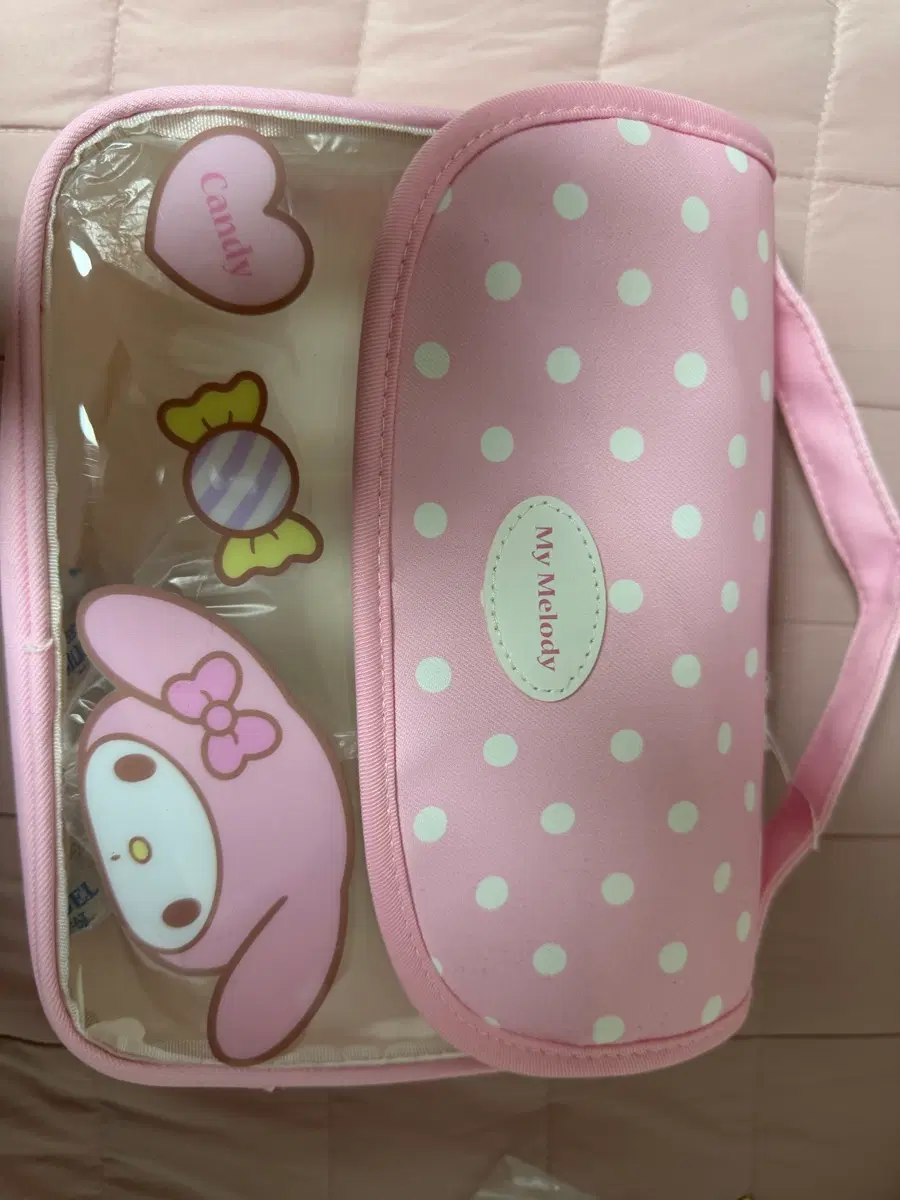 마이멜로디 여행용 투명 파우치