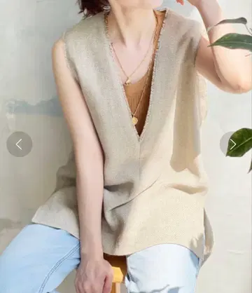 Spick&Span 린넨 트위드 베스트