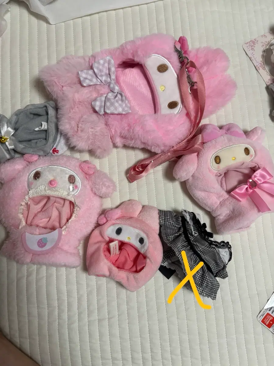 일괄 마이멜로디 엔조이 아이돌 인형 옷 파우치 누이 옷 15cm 10cm 20cm 인형옷