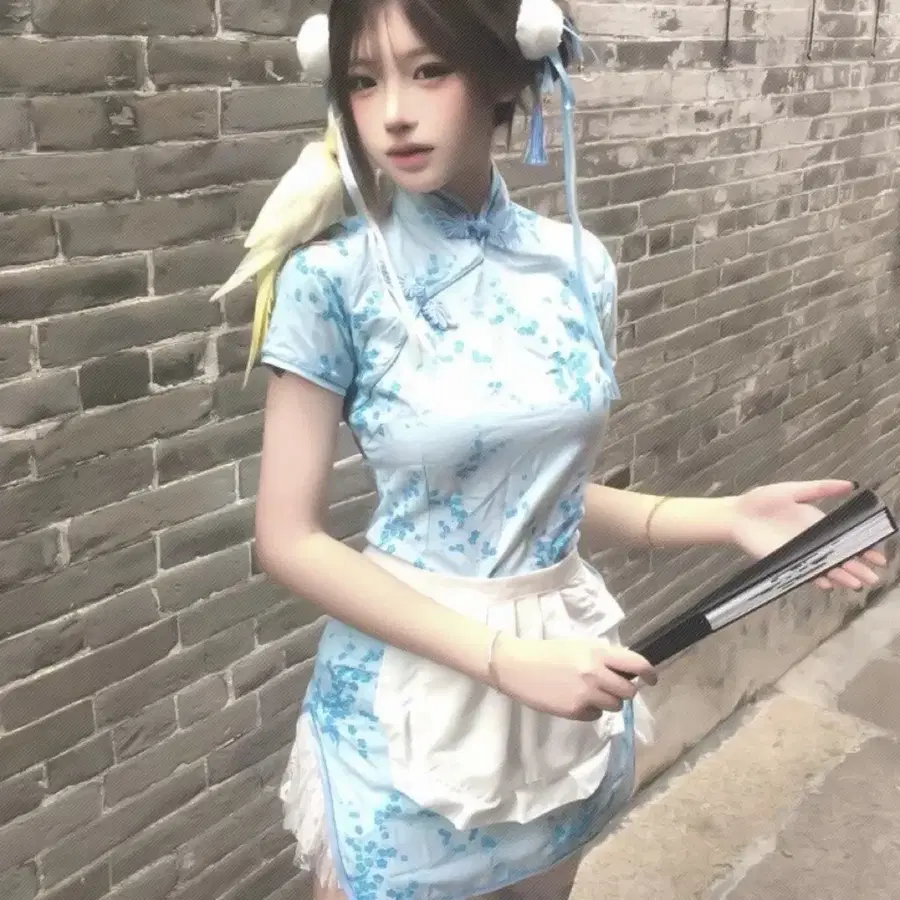 치파오 메이드 복장